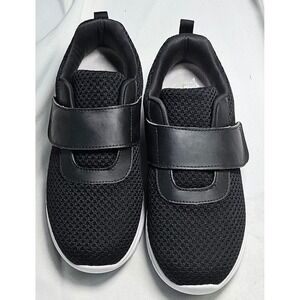 Dr Leonards Black Hook & Loop Strap Diabetic Comfort Sneakers‎ Shoes Womens 8W